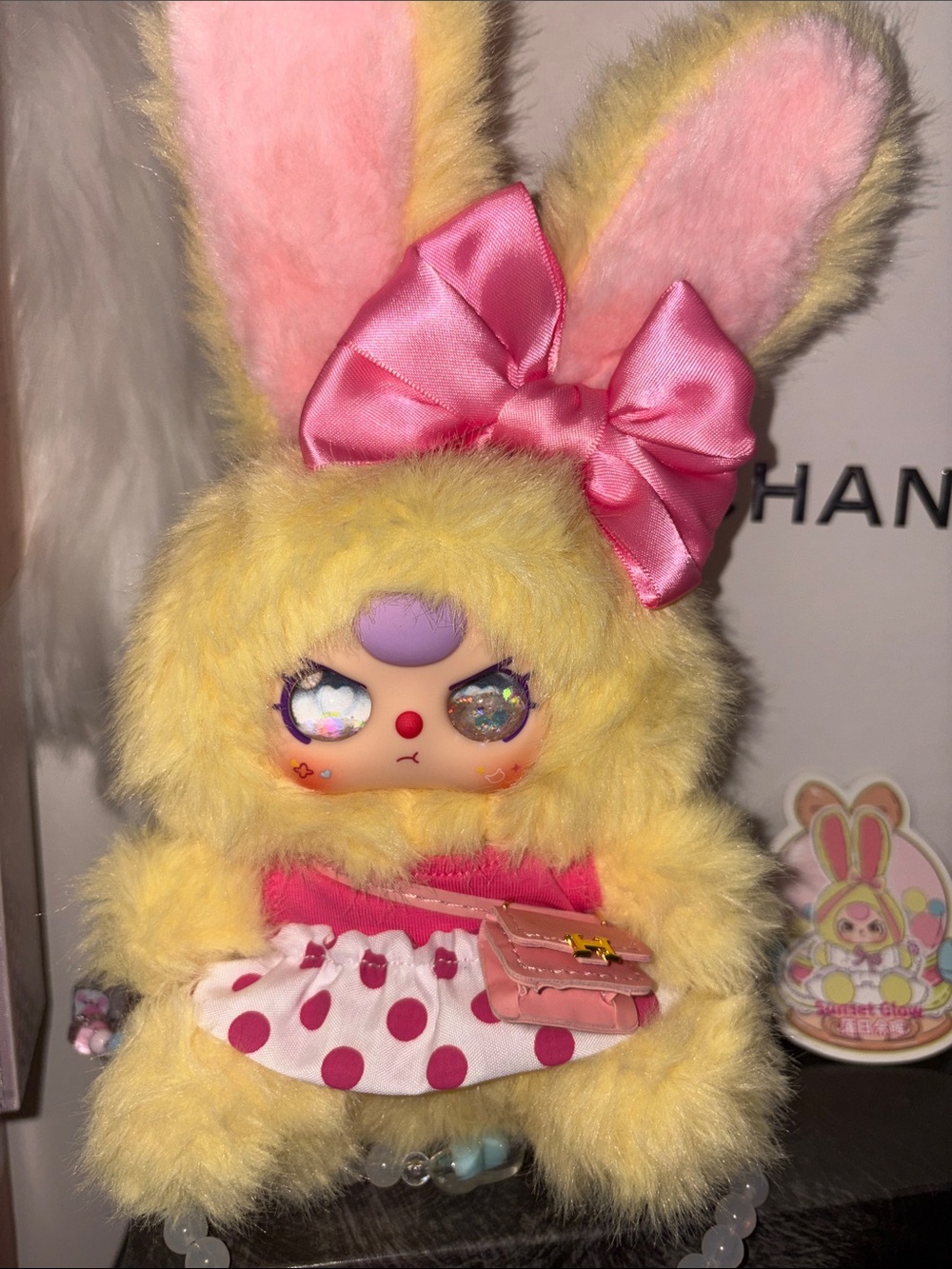 Baby three macchiato bag custom dress and special face NIB